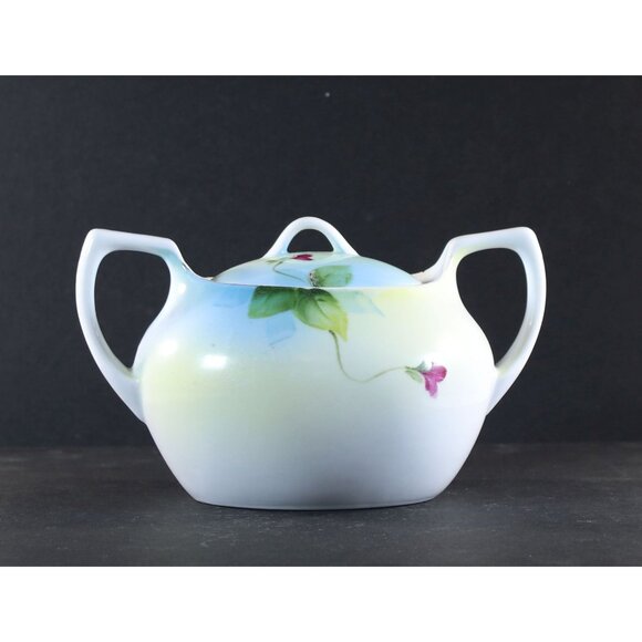 Sugar Bowl and Lid by Meito China Hand Painted Japan 1950s - Picture 5 of 14